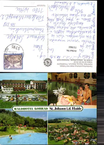 737860 Mehrbild AK St Johann in der Haide Waldhotel Konrad Freibad Hallenbad Ansicht