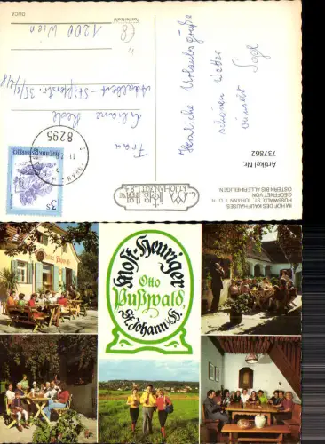 737862 Mehrbild AK Gasthaus Pusswald Pußwald St Johann in der Haide Hof Kaufhaus Mostheuriger