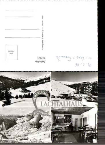 737871 Mehrbild AK Schönberg-Lachtal Lachtalhaus Wölzer Tauern Winteransicht Gaststube