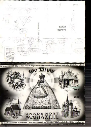 737874 Mehrbild AK 800 Jahre Mariazell Gnadenort Basilika Gnadenkirche im Mittelalter