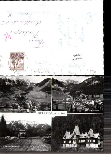 737883 Mehrbild AK Neuberg a. d.Mürz Mürzsteg geg. Hohe Veitsch Proleswand Paßhöhe Niederalpl Jagdschloss