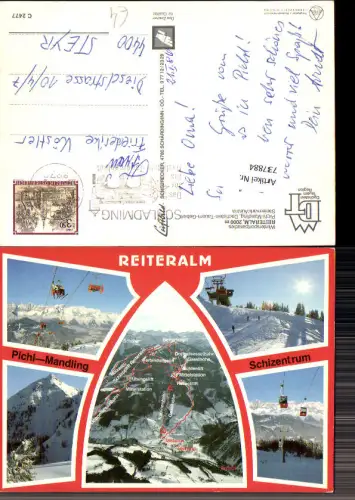 737884 Mehrbild AK Reiteralm Pichl-Mandling Schladming Schizentrum Seilbahn Gondel