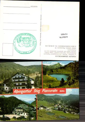 737903 Mehrbild AK Irdning-Donnersbachtal Pension Grimmingblick Alpengasthof Stieg Planneralm