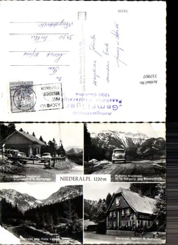 737907 Mehrbild AK Niederalpl Paßhöhe Alpengasthof Gamsjäger Niederalpl b. Wegscheid Aschbach Mariazell