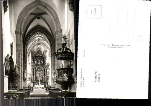 737917 Foto AK Murau Stadtpfarrkirche Inneres Altar