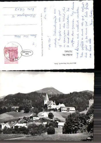 737945 Foto AK Mariahof b. Neumarkt Steiermark Ansicht m. Kirche Wallfahrtskirche