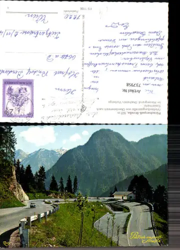737958 Pötschenpaß-Straße mit Dachstein-Vorberge Pötschenpass b. Bad Goisern am Hallstättersee