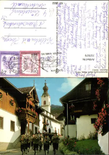 737979 Markt Haus im Ennstal Straßenpartie mit Musikkapelle Tracht Musik