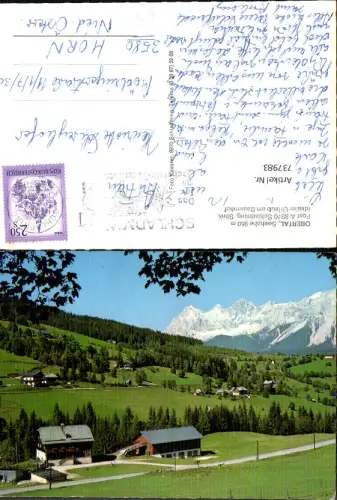 737983 Obertal Schladming Ansicht mit Bergkulisee