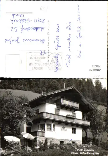 738012 Foto AK Oberau Wildschönau Pension Friedheim