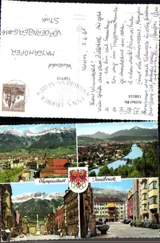 738014 Mehrbild AK Innsbruck Goldenes Dachl Maria-Theresien-Platz