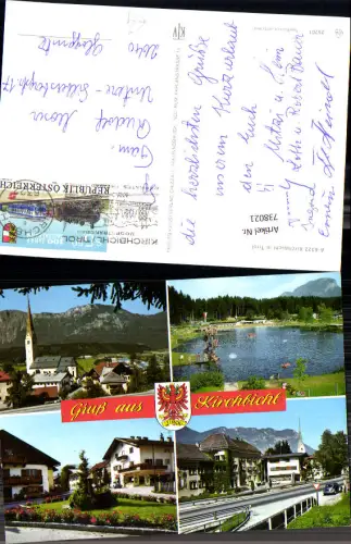738021 Mehrbild AK Kirchbichl in Tirol Badesee Kirche Dorfpartie