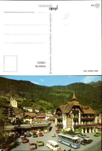 738029 Oetz Oetztal Posthotel Kassl mit Verkehrsbüro Reisebus Bus VW Bus Bully