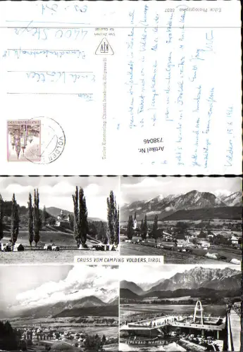 738046 Mehrbild AK Camping Volders Tirol Alpenbad Wattens Zelten