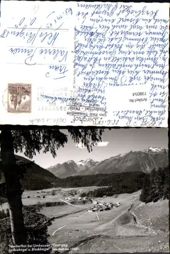 738054 Foto AK Niederthai b. Umhausen Tirol Loibiskogel u. Blockkogel pub Risch-Lau 15661