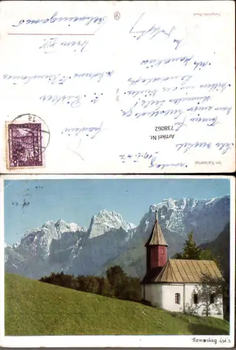738062 Im Kaisertal Kirche Sonntag ists Antoniuskapelle Ebbs in Tirol