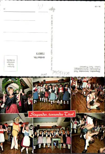 738073 Mehrbild AK Kitzbühel Kitzbüheler Nationalsänger Brauchtum Musik Tanzen Tracht