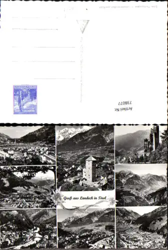738077 Mehrbild Foto AK Landeck Tirol Schloss Schrofenstein Schloss Landeck