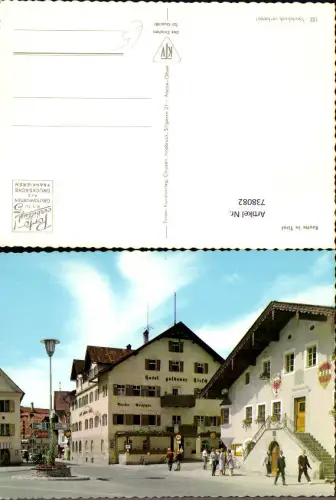738082 Reutte in Tirol Hotel Goldener Hirsch Platzansicht