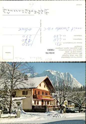 738083 Lermoos Gries Tirol Gasthof Pension Grieserhof im Winter