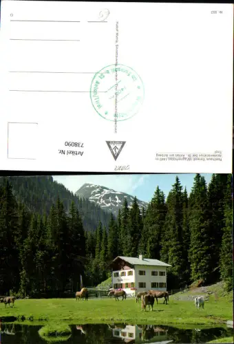 738090 Rasthaus Verwall Wagnerhütte Jausenstation b. St Anton a. Arlberg