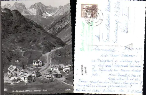 738099 Foto AK St Christoph a. Arlberg St Anton a. Arlberg