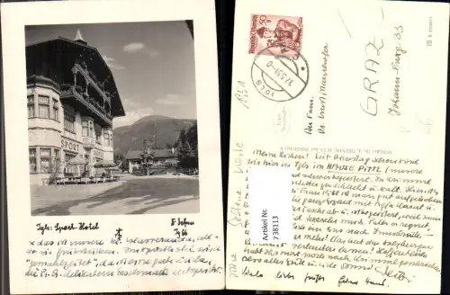738113 Foto AK Igls Innsbruck Sport-Hotel pub Defner Ig 66