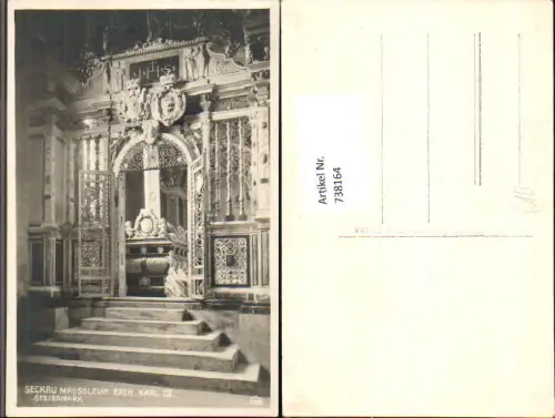 738164 Foto AK Seckau Mausoleum Erzh. Karl III Adel Monarchie