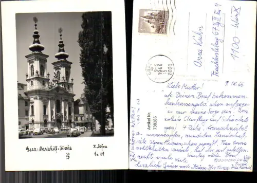 738186 Foto AK Graz Mariahilf-Kirche Kirche Mariahilf pub K. Defner Gr 69