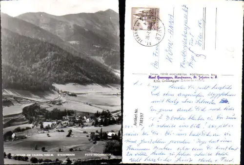 738197 Foto AK St Johann am Tauern Ansicht mit Kirche