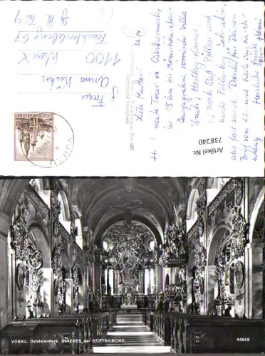 738240 Foto AK Vorau Inneres d. Stiftskirche Kirche