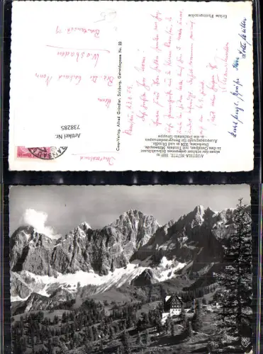 738285 Foto AK Austria-Hütte Ramsau im Dachstein