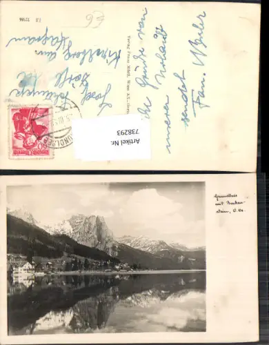 738293 Foto AK Grundlsee mit Backenstein