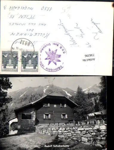 738296 Foto AK Rudolf Schoberhütte Krakaudorf