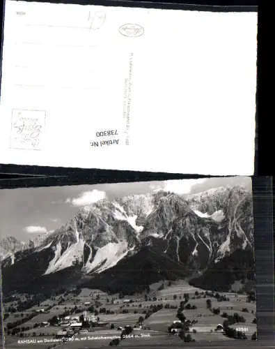 738300 Foto AK Ramsau a. Dachstein mit Scheichenspitze