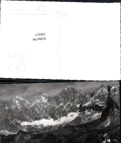738317 Foto AK Austriahütte Ramsau a. Dachstein mit Torstein Mitterspitz