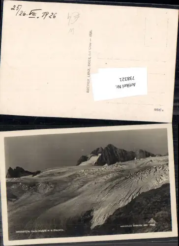 738321 Foto AK Hallstatt Dachstein Karls-Eisfeld m. d. Dirndln Gletscher Hallstätter Gletscher