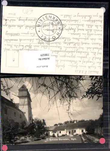 738329 Schloss Bernstein Burg Bernstein im Burgenland