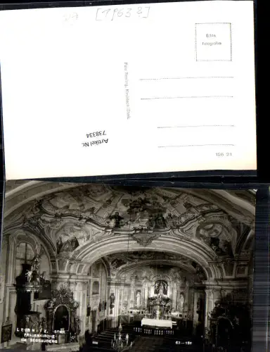 738334 Foto AK Leibnitz Frauenkirche a. Seggauberg Inneres