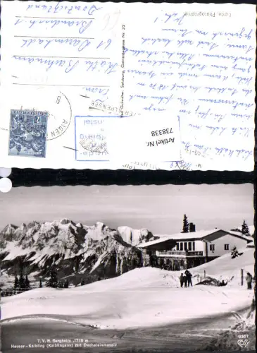 738338 Schladming Hauser Kaibling Kaiblingalm m. Dachsteinmassiv Wintersport