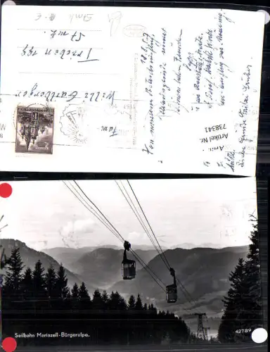 738341 Foto AK Seilbahn Mariazell Bürgeralpe Gondel