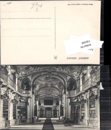 738348 Foto AK Admont Bibliothek Inneres pub Conrad Frankhauser