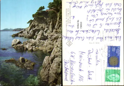 738359 Lloret de Mar Costa Brava Spain Alrededores de Sa Caleta d en Trons Küste
