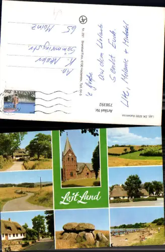 738392 Mehrbild AK Lojt Aabenraa Denmark Lojt Land Kirche Strandleben