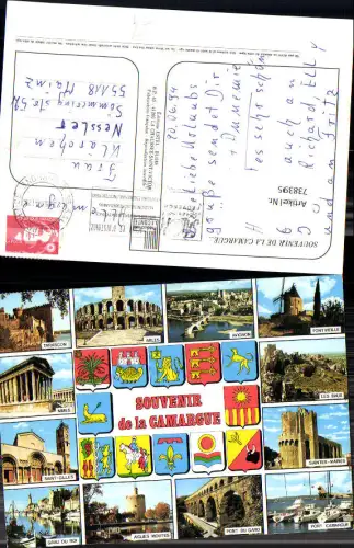 738395 Mehrbild AK Souvenir de la Camargue Tarascon Arles Avignon Saint-Giles Grau du Roi France
