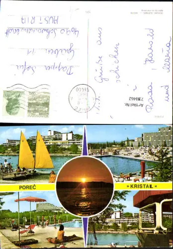 738462 Mehrbild AK Porec Kristal Segelboot Schwimmbad Croatia