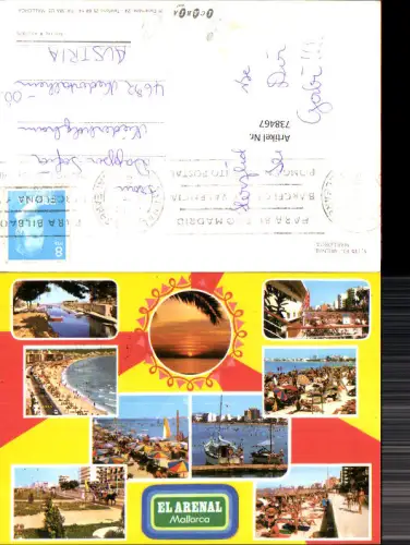 738467 Mehrbild AK El Arenal Palma Mallorca Strandleben Küste Spain