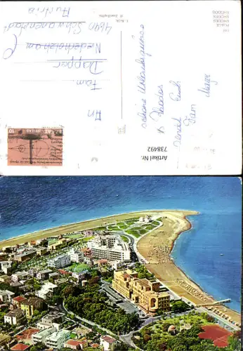 738492 Fliegeraufnahme Rhodes Rhodos Küste Greece
