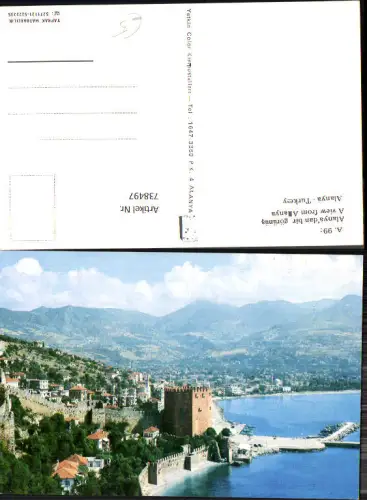738497 Alanya Turkey Alanya dan bir görünüs Küste