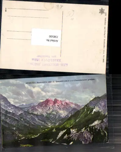 738500 Gesäuse Hesshütte Sparafeld Ennstalerhütte Admont Johnsbach Weng Gstatterboden